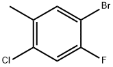 1-BROMO-4-CHLORO-2-FLUORO-5-METHYLBENZENE Structure