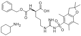Z-D-ARG(PBF)-OH CHA|N5-[[[(2,3-二氢-2,2,4,6,7-五甲基-5-苯并呋喃基)磺酰基]氨基]亚氨基甲基]-N2-[苄氧羰基]-D-鸟氨酸环己基铵盐