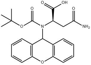 BOC-D-ASN(XAN)-OH Struktur