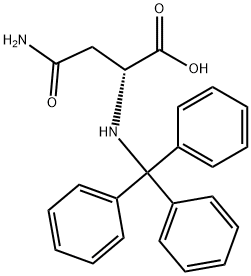 N -(三苯甲基)-D-天冬酰胺 结构式