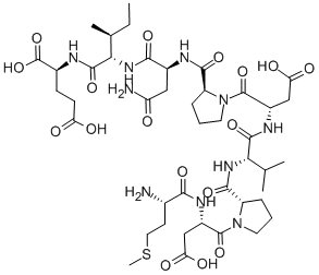 H-MET-ASP-PRO-VAL-ASP-PRO-ASN-ILE-GLU-OH Structure