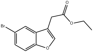 ethyl 2-(5-bromobenzofuran-3-yl)acetate Structure