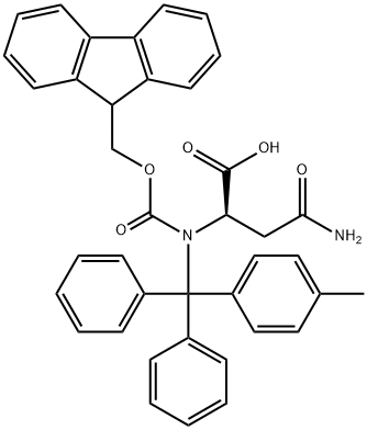 FMOC-D-ASN(MTT)-OH 结构式