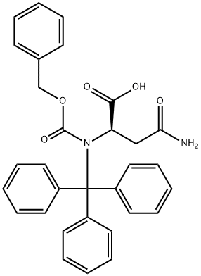 N2-[(苄氧基)羰基]-N-(三苯基甲基)-D-天冬氨酰胺, 200259-87-6, 结构式