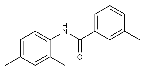 N-(2,4-dimethylphenyl)-3-methylbenzamide Struktur