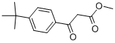3-(4-(叔丁基)苯基)-3-氧代丙酸甲酯 结构式
