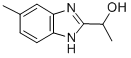 1-(5-メチル-1H-ベンズイミダゾール-2-イル)エタノール 化学構造式