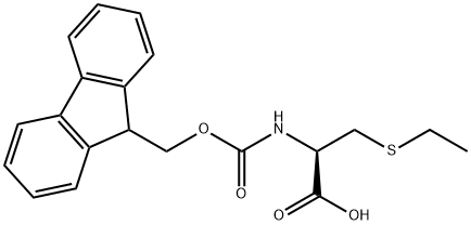 FMOC-S-エチル-L-システイン 化学構造式