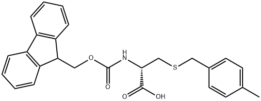 N-芴甲氧羰基-S-4-甲基苄基-D-半胱氨酸,200354-41-2,结构式