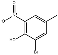 2-BROMO-4-METHYL-6-NITROPHENOL Struktur
