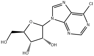 6-クロロプリンリボシド 化学構造式