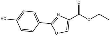 2-(4'-羟基苯基)-1,3-恶唑-4-羧酸乙酯,200400-76-6,结构式