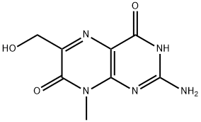 2-Amino-6-hydroxymethyl-8-methyl-4,7(1H,8H)-pteridinedione 结构式