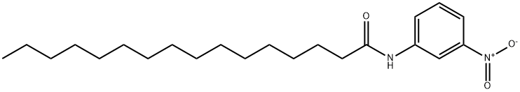 HexadecanaMide, N-(3-nitrophenyl)- Structure