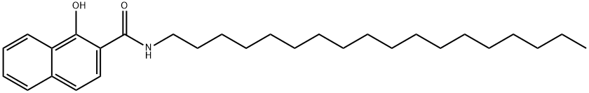 1-hydroxy-N-octadecylnaphthalene-2-carboxamide 结构式