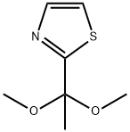 2-(1,1-ジメトキシエチル)チアゾール 化学構造式