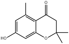7-HYDROXY-2,2,5-TRIMETHYL-2,3-DIHYDRO-4H-CHROMEN-4-ONE 化学構造式