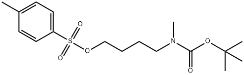 3-(p-Toluenesulfonate)-N-methyl-N-boc-propylamine Structure
