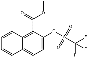 2-三氟甲磺酰氧-1-萘甲酯,200573-11-1,结构式