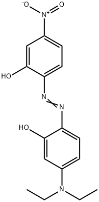 5-(diethylamino)-2-[(2-hydroxy-5-nitrophenyl)azo]phenol 结构式