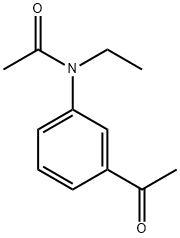 N-(3-アセチルフェニル)-N-エチルアセトアミド 化学構造式