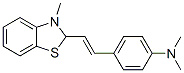 N,N-dimethyl-4-[(E)-2-(3-methylbenzothiazol-2-yl)ethenyl]aniline 结构式