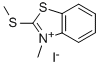 3-甲基-2-(甲硫基)苯并[D]噻唑-3-鎓碘化物,20064-98-6,结构式