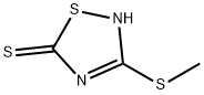 3-甲巯基-5-巯基-1,2,4-噻重氮, 20069-40-3, 结构式
