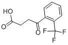 4-オキソ-4-(2-トリフルオロメチルフェニル)酪酸 化学構造式
