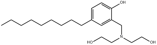 alpha-[bis(2-hydroxyethyl)amino]-4-nonyl-o-cresol 结构式