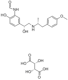 酒石酸アルフォルモテロール 化学構造式