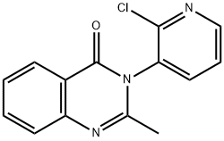 2-methyl-3-(2'-chloropyrid-3'-yl)quinazolin-4-one Struktur