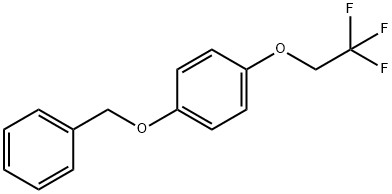 1-(ベンジルオキシ)-4-(2,2,2-トリフルオロエトキシ)ベンゼン 化学構造式