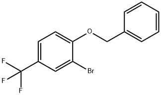 1-BENZYLOXY-2-BROMO-4-TRIFLUOROMETHYLBENZENE Structure