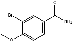 3-溴-4-甲氧基-苯甲酰胺, 200956-55-4, 结构式