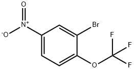 2-溴-4-硝基-1-(三氟甲氧基)苯 结构式