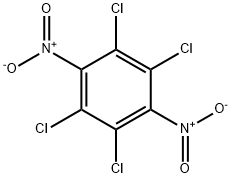 1,2,4,5-テトラクロロ-3,6-ジニトロベンゼン 化学構造式