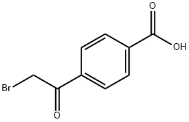 4-(2-ブロモアセチル)安息香酸 化学構造式