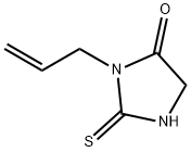 3-(2-プロペニル)-2-チオキソ-4-イミダゾリジノン 化学構造式