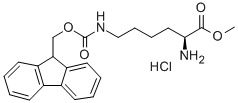N'-芴甲氧羰基-L-赖氨酸甲酯盐酸盐,201009-98-5,结构式
