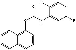Carbamic acid, (2,5-difluorophenyl)-, 1-naphthalenyl ester (9CI) Structure