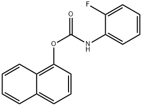 Carbamic acid, (2-fluorophenyl)-, 1-naphthalenyl ester (9CI) Struktur