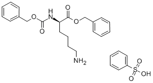 Z-D-LYS-OBZLベンゼンスルホン酸塩 化学構造式