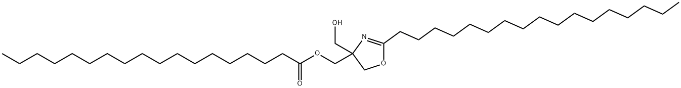 [2-heptadecyl-4,5-dihydro-4-(hydroxymethyl)oxazol-4-yl]methyl stearate 结构式