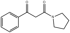 N-(Benzoylacetyl)-pyrrolidine 结构式