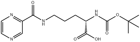 BOC-ORN(PYRAZINYLCARBONYL)-OH 化学構造式