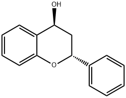 [2R,4S,(-)]-3,4-Dihydro-2-phenyl-2H-1-benzopyran-4-ol 结构式