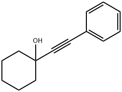 1-(フェニルエチニル)シクロヘキシルアルコール 化学構造式