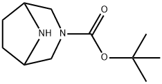 3,8-二氮杂双环[3.2.1]辛烷-3-甲酸叔丁酯 结构式