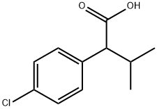 2-(4-クロロフェニル)イソ吉草酸 化学構造式
